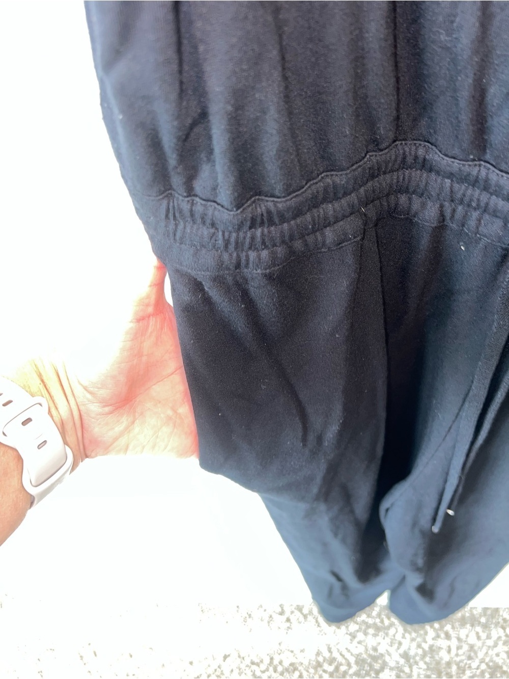 Club Monaco | Women’s Black Cinched Waist Jumper Jumpsuit - Picture 5 of 9